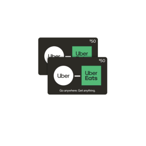 Uber - Two $50 eGift Cards